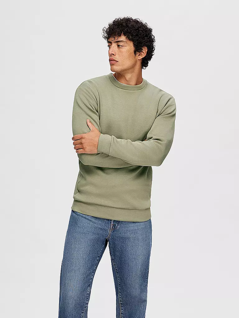 SELECTED Sweater SLHEMANUEL hellgrün