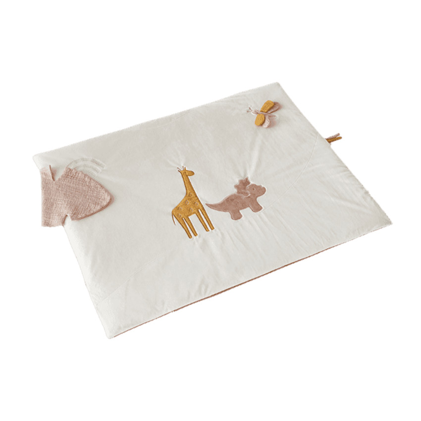 Tapis de jeu en veloudoux 95 x 75 cm Popsie, Gigi & Louli