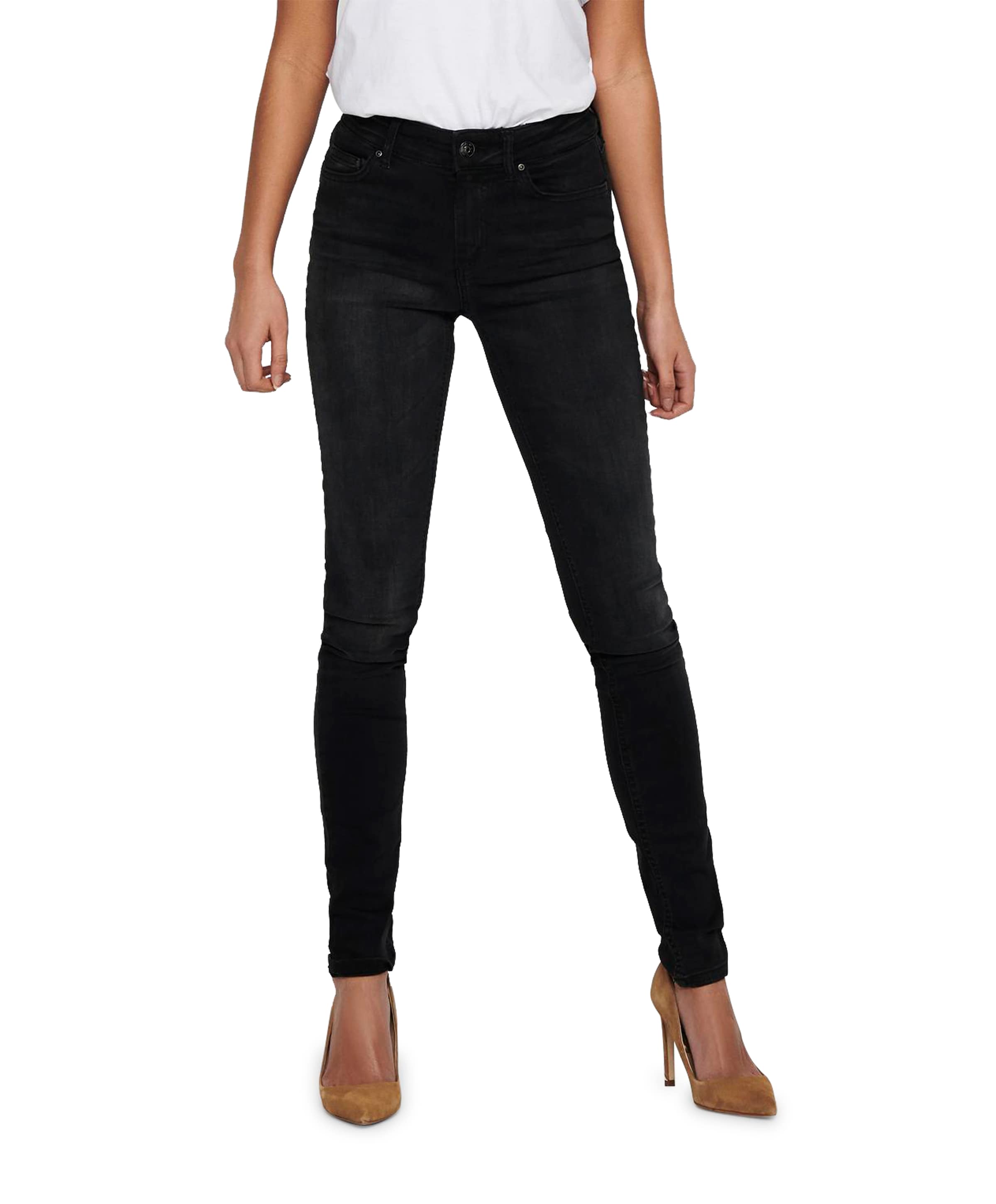 Only ONLBLUSH MID SK DNM REA1099 NOOS zwart
