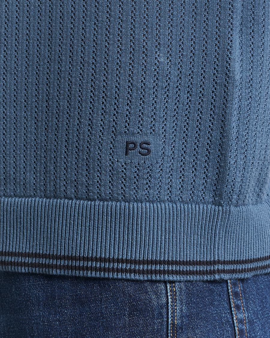 PS Paul Smith Knitted Polo Blue