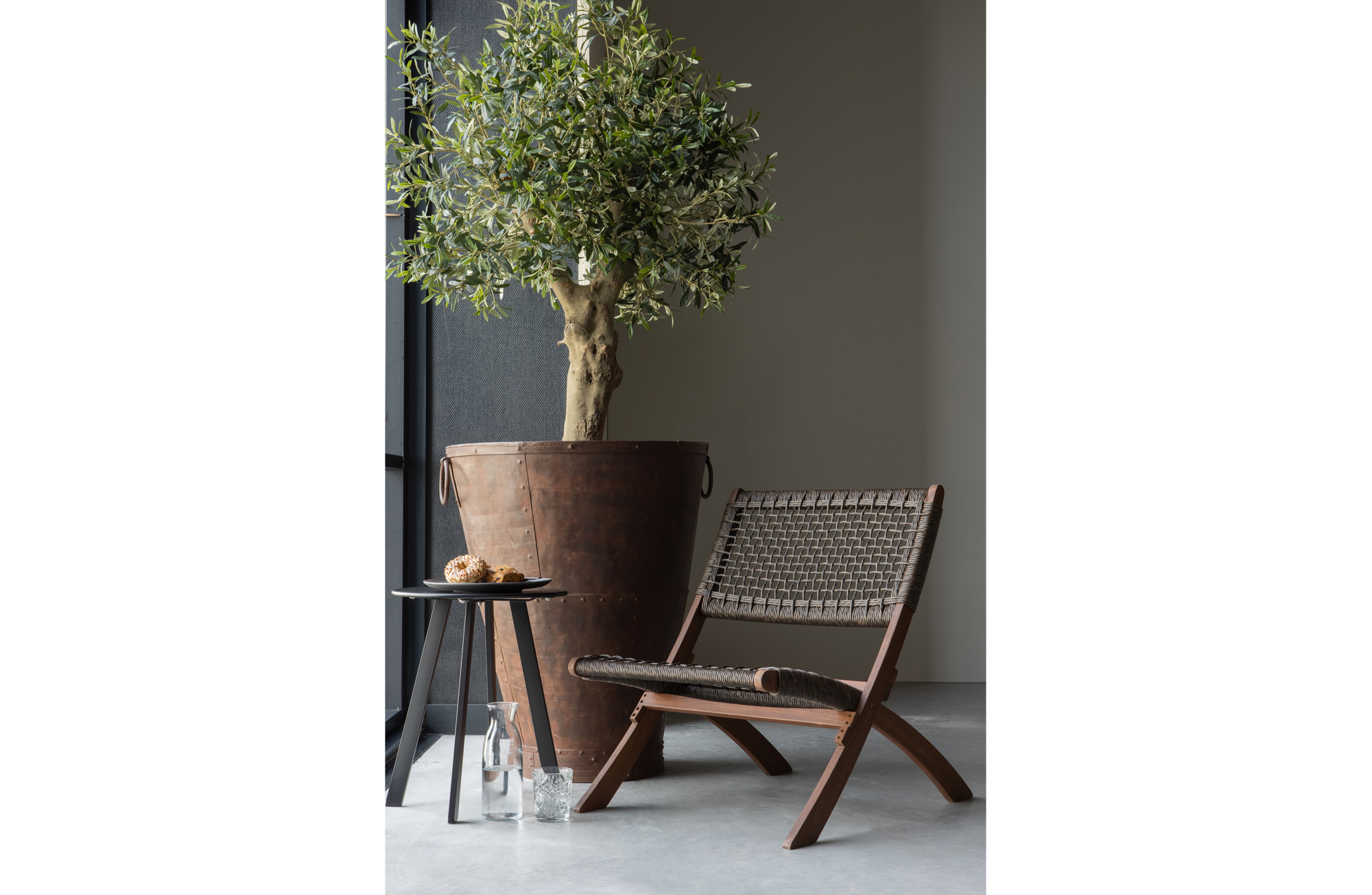 Lois klapstoel ruit hout naturel