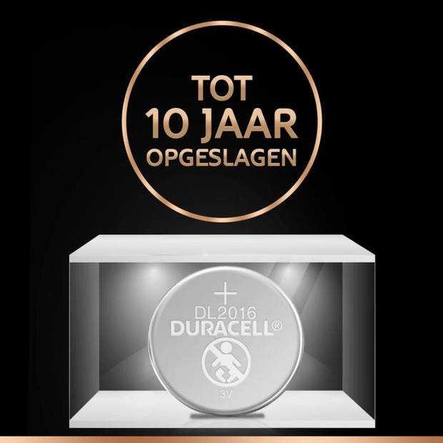 Duracell Specialty lithium knoopcelbatterij - CR2016 - 2 stuks