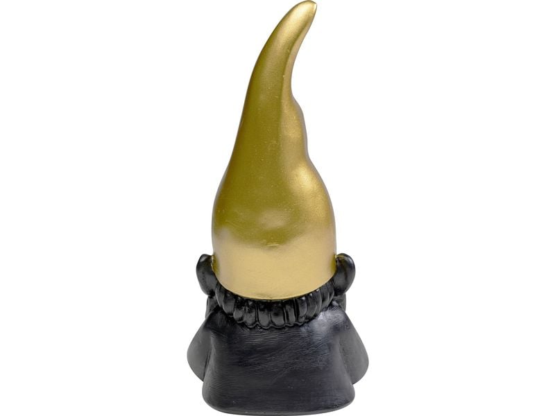 Kare Dekofigur Zwerg 21 cm, Gold/Schwarz Zwergfigur