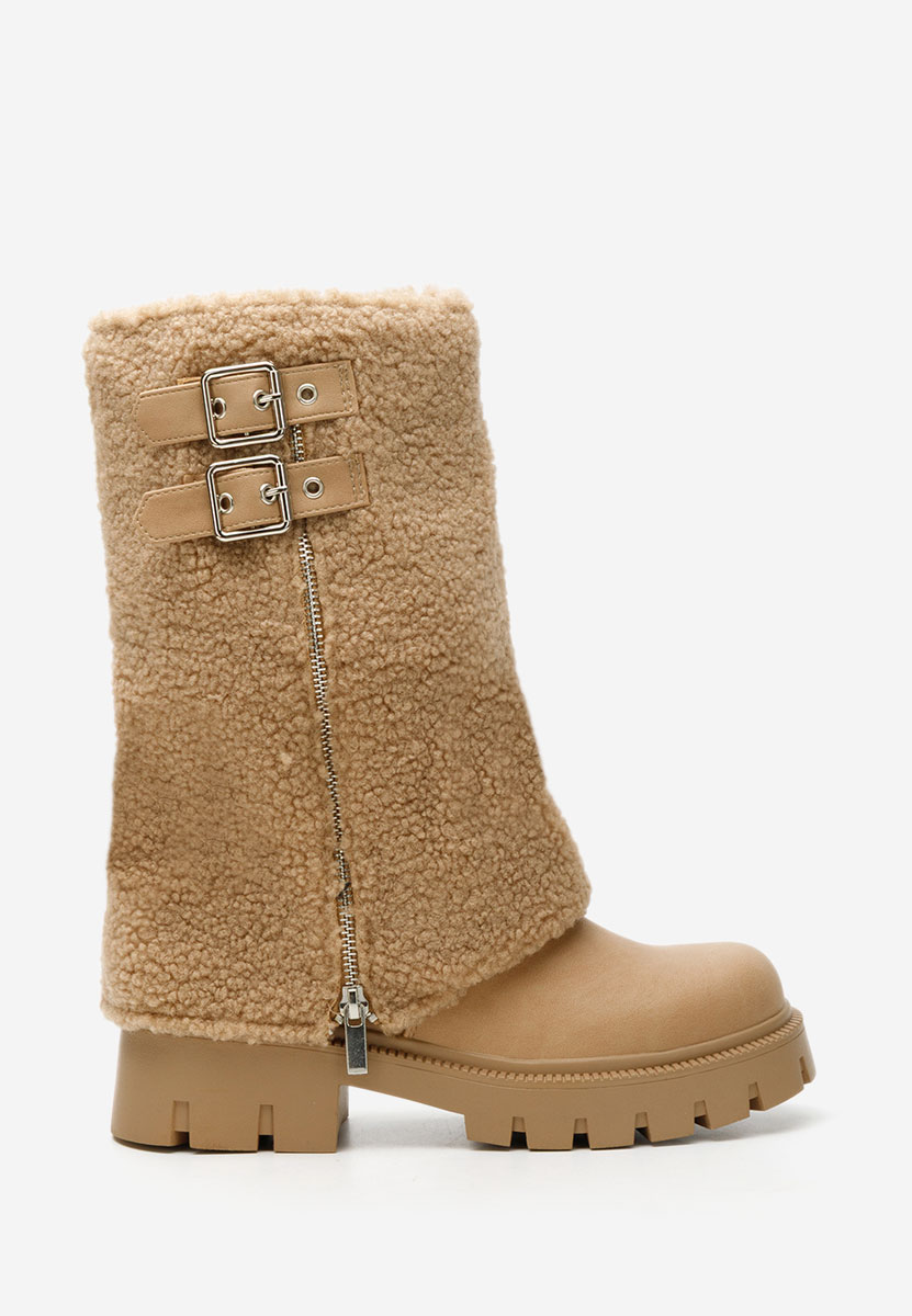 Bottes plates femme kaki Morina