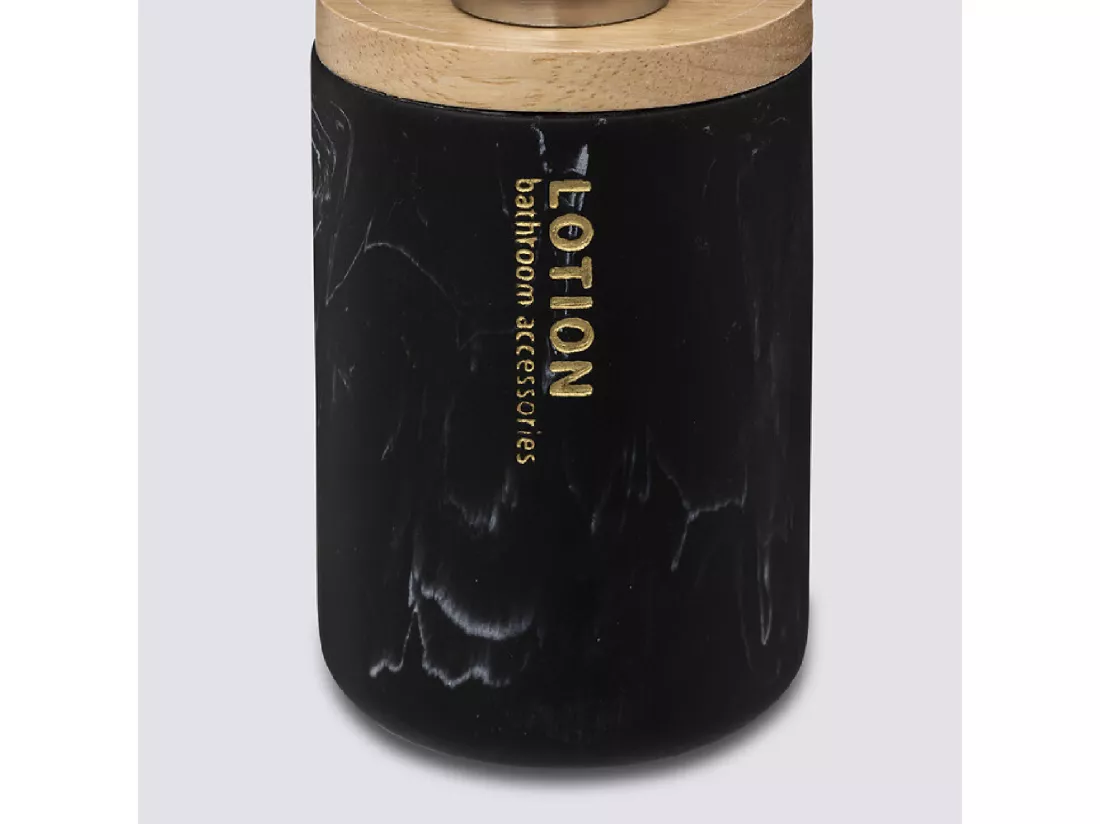 Distributeur de savon à effet marbre