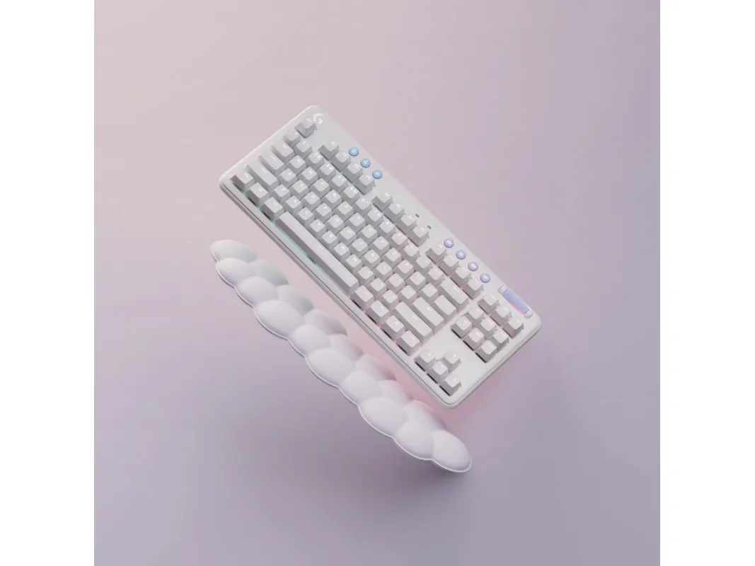 Logitech® | G715 - Tastatur - tenkeyless - bagbelyst - Bluetooth, LIGHTSPEED - layout: Nordisk - tastkontakt: Tactile - hvid