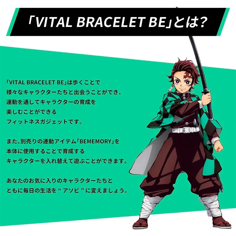 Pulseira fitness Bandai Demon Slayer Vital Bracelet Be Special