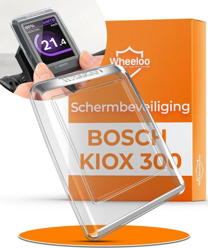 Wheeloo - Kiox 300 - Beschermhoes - Transparant - Waterafstotend - Voor E-bike Display