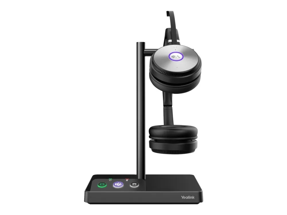 Yealink WH62 Dual - Til Microsoft Teams - headset - på øret - DECT - trådløs - Certified for Microsoft Teams