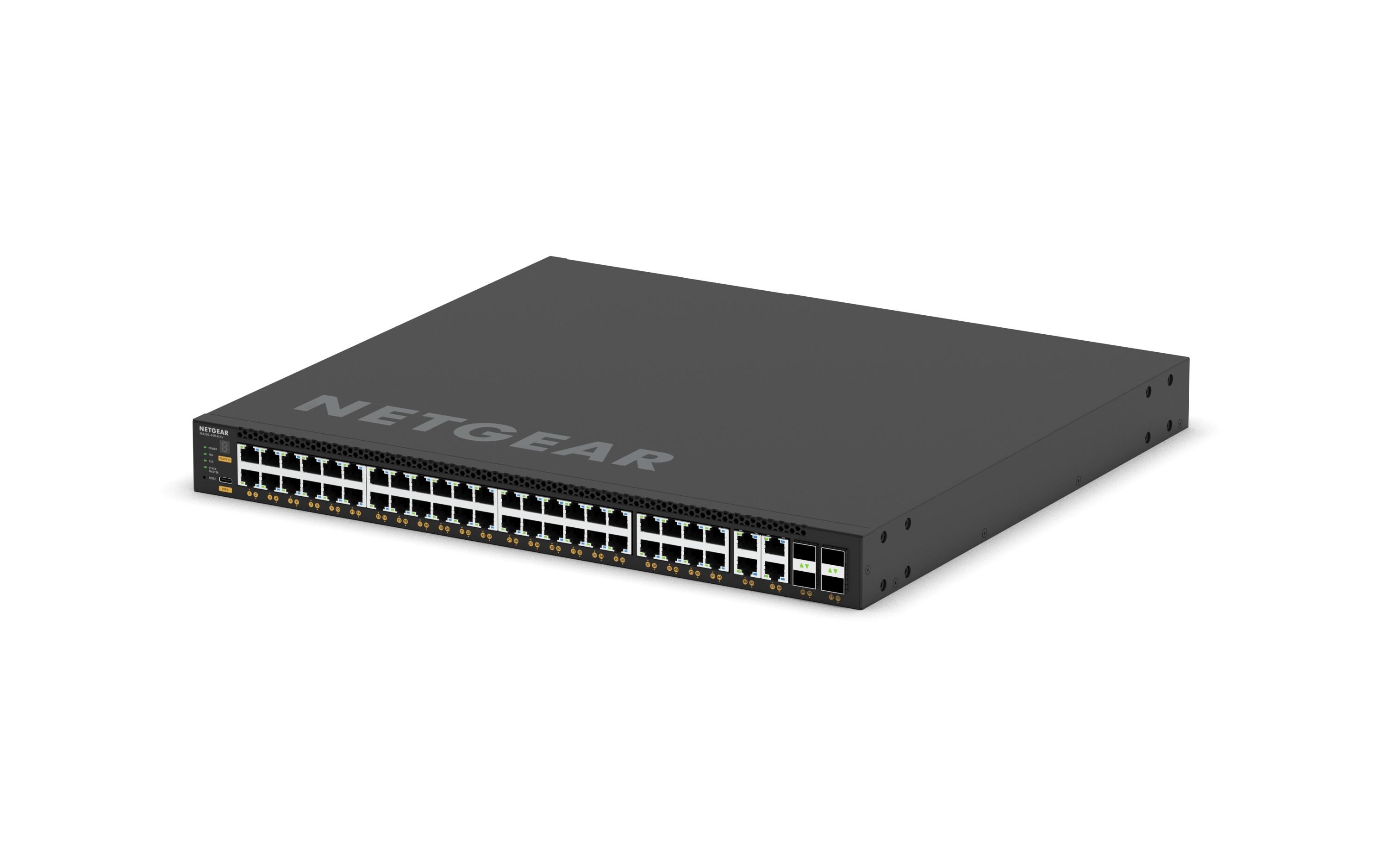 PoE++ Switch MSM4352 52 Port<br>44x 2.5G, 4X10G/Multi-Gig PoE++ (194W Basisstation, bis zu 3.314W) und 4x SFP28 25G (MSM4352) Managed Switch