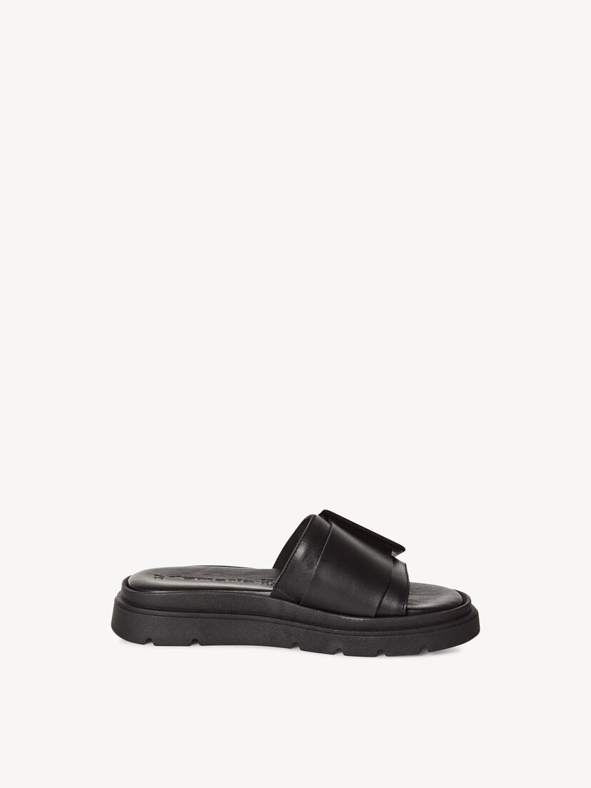 Leren Slipper - zwart