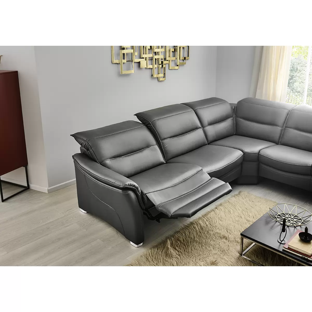 Ecksofa Kassel Anthrazit