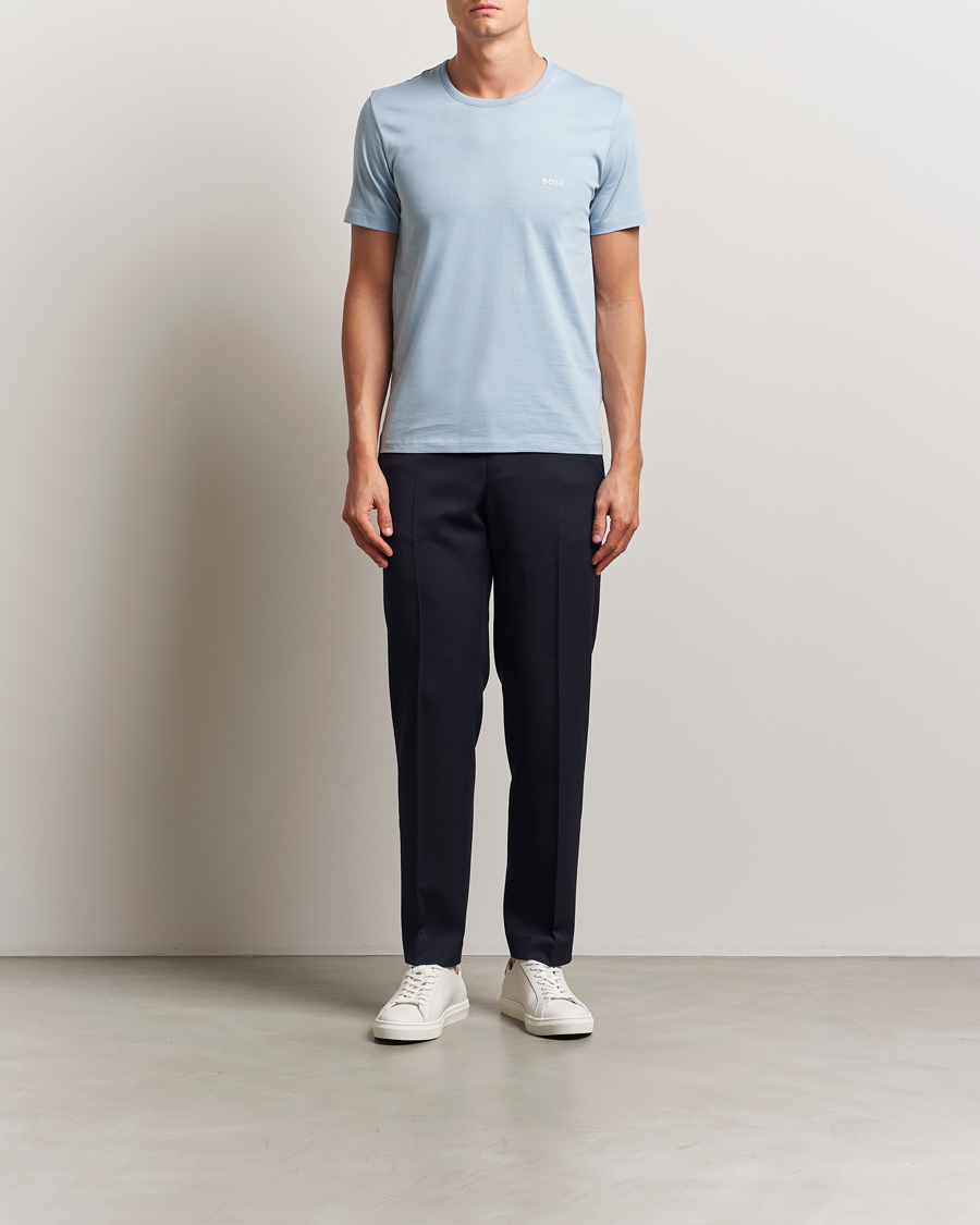 BOSS BLACK 3-Pack Crew Neck T-Shirt Blue/Aqua/Navy