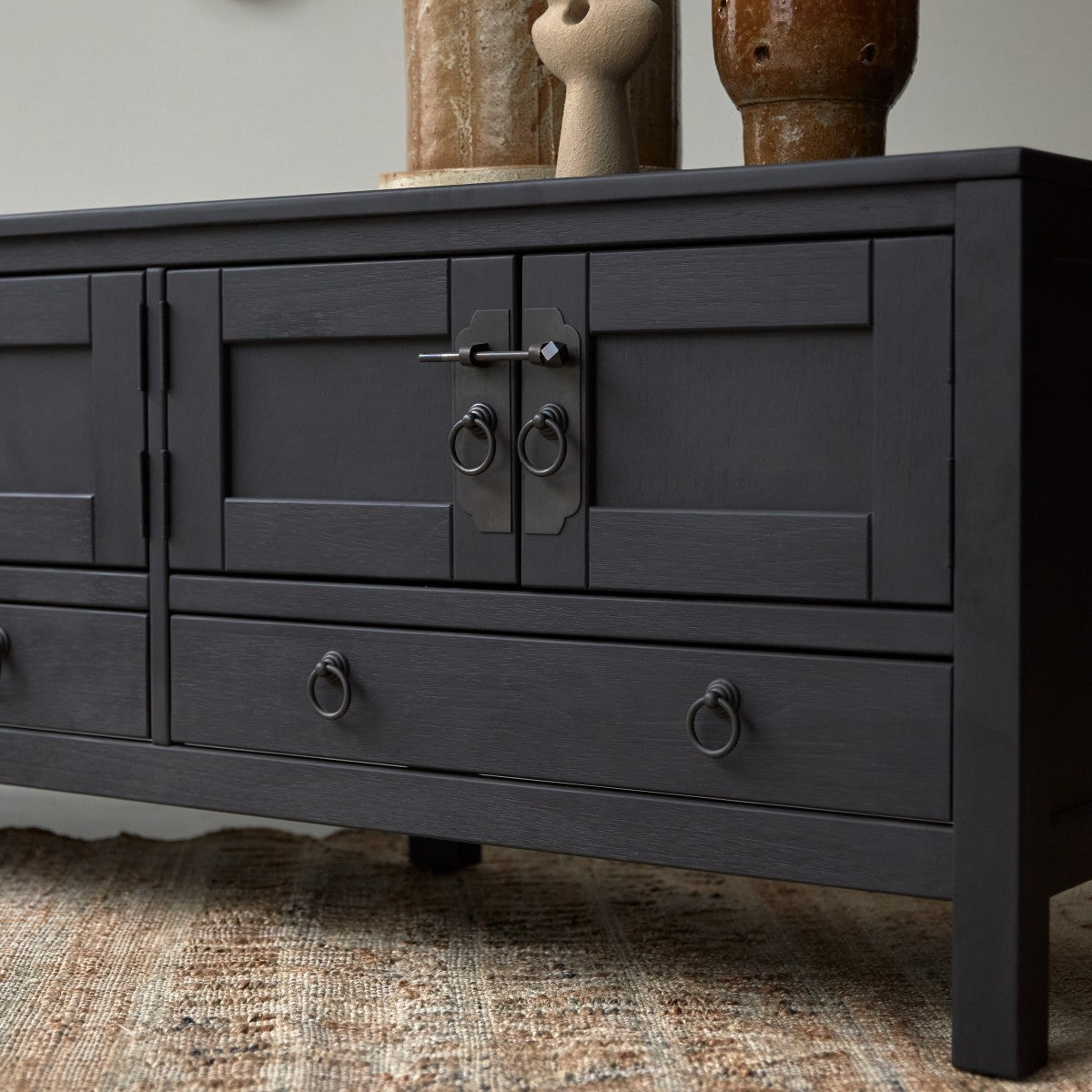 Tikamoon - Thaki Black - Wengé tv-meubel 140 cm