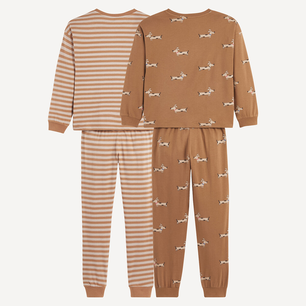 COLEÇÃO LA REDOUTE<br>Conjunto de 2 pijamas de algodão jersey
