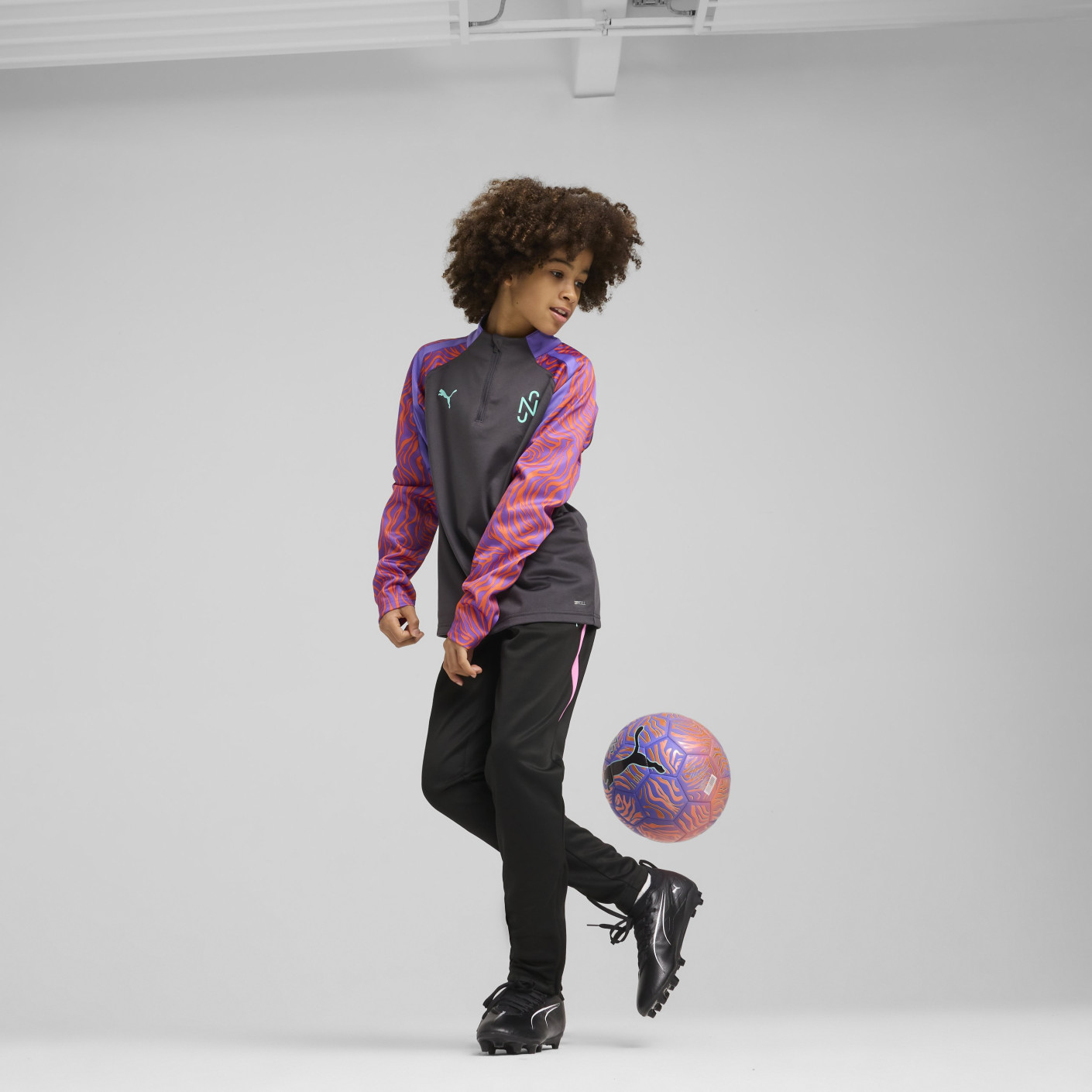 PUMA Neymar Jr. Creativity Trainingsbroek Kids Zwart Paars Blauw