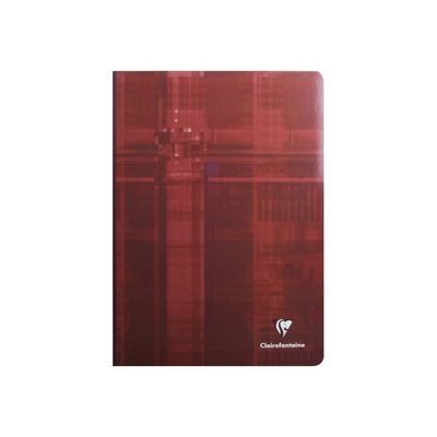 Clairefontaine - Cahier broché A4 (21x29,7 cm) - 288 pages - grands carreaux (Seyes) - disponible dans différentes couleurs