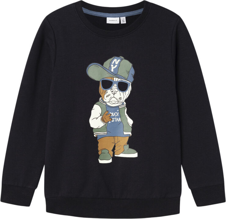 Name It NKMOKLOKKEN LS SWEAT BRU BOX Blå