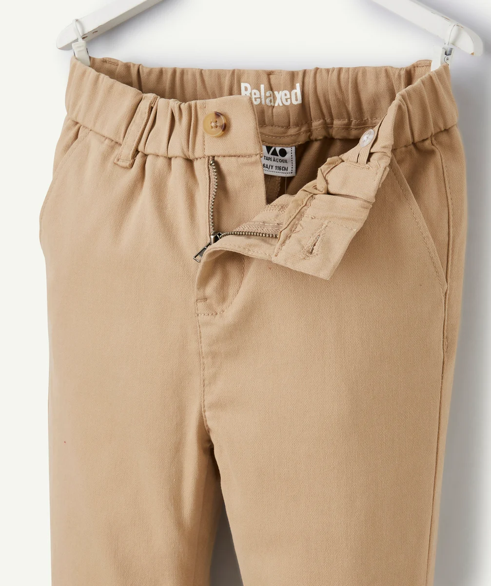 PANTALON RELAX GARÇON BEIGE