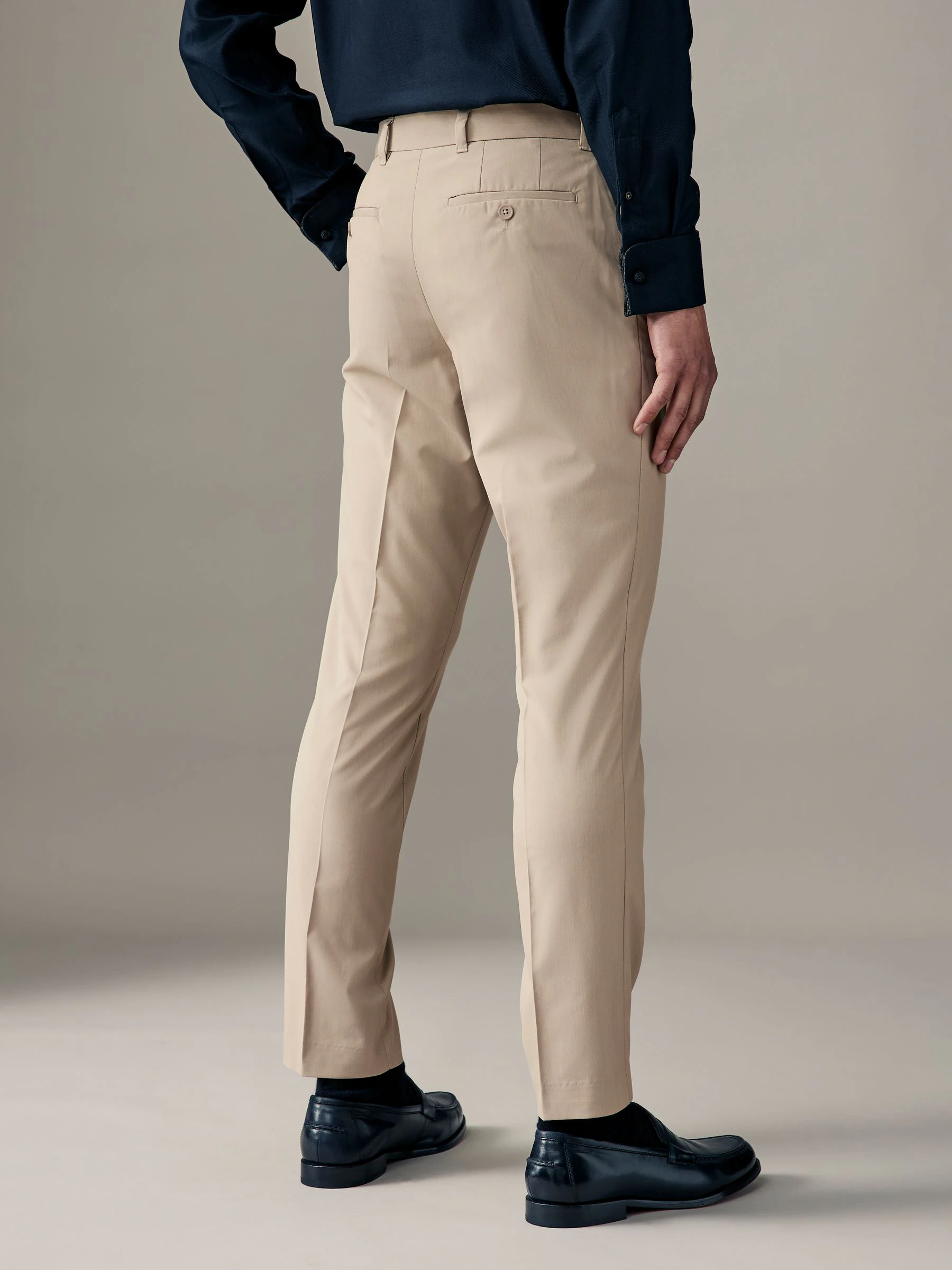 Neutraal - Slim Fit - Chique stretchy broek
