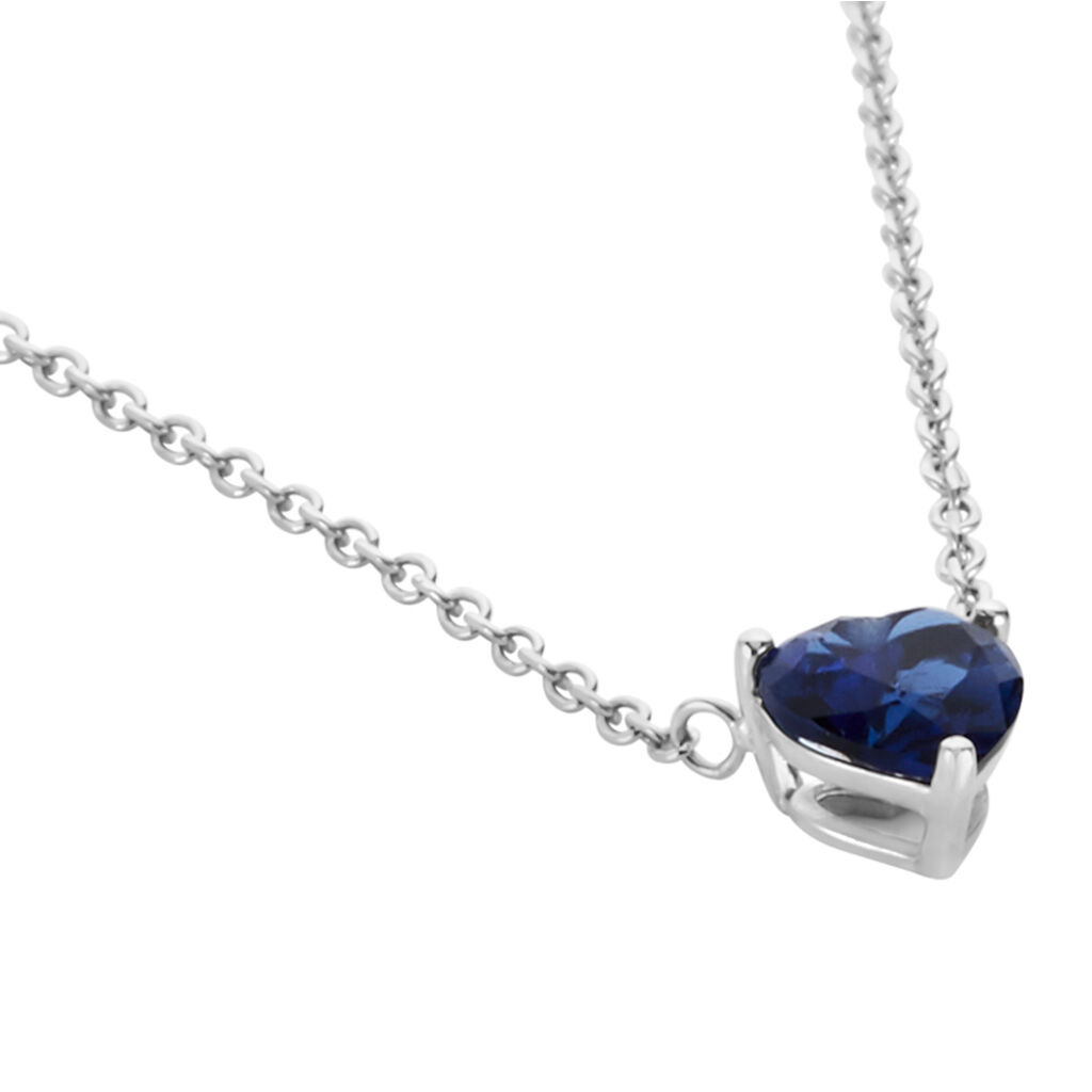 Collier Kelvyn Argent Blanc Oxyde