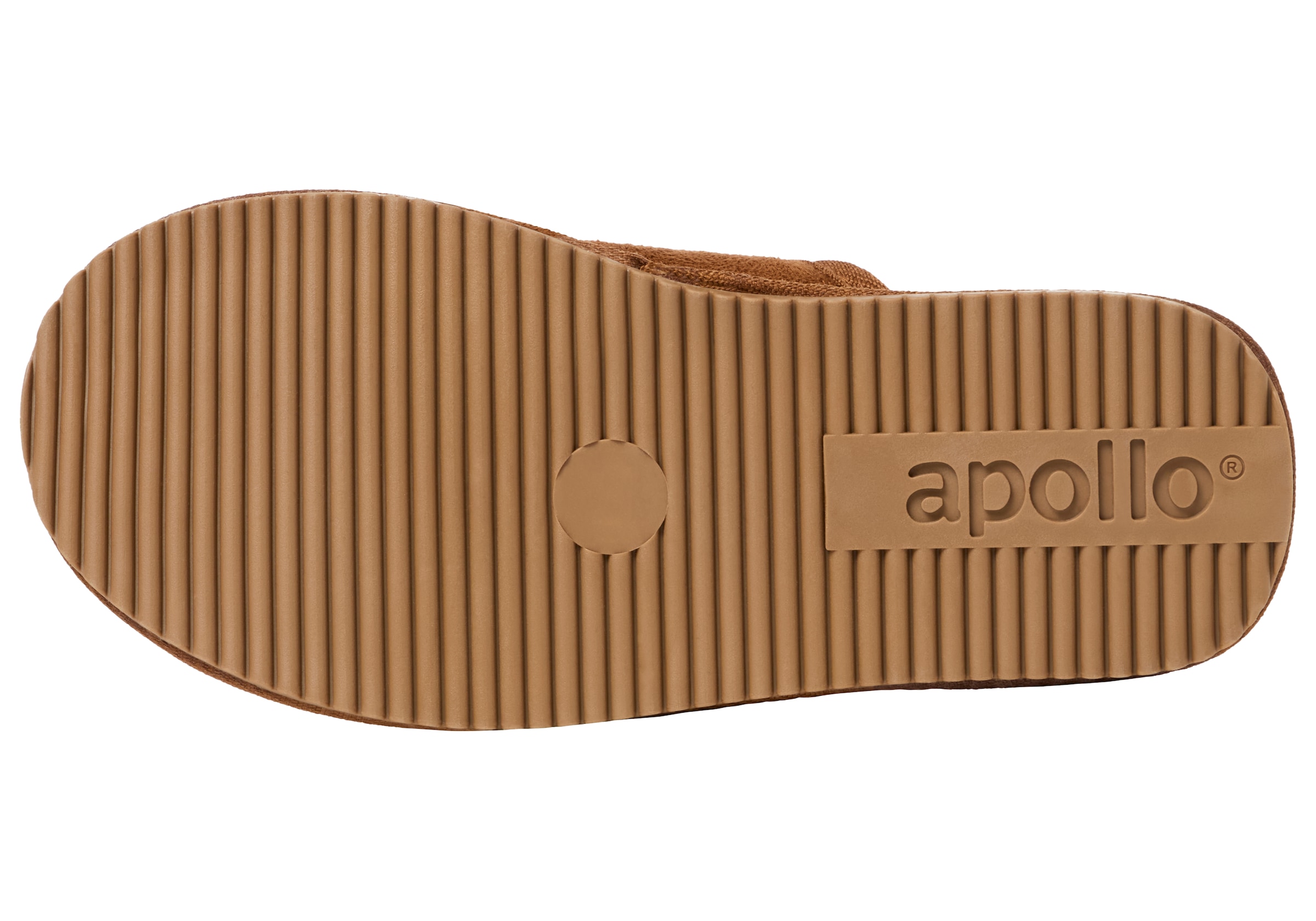 Apollo Pantoffel  2 Stk. tlg.  aus Wildlederimitat mit Gummisohle
