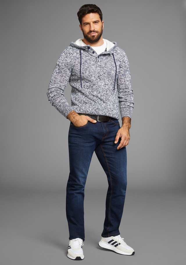 H.I.S Kapuzenpullover »Bis Grösse 5 XL«, mit Knopfleiste - NEUE KOLLEKTION