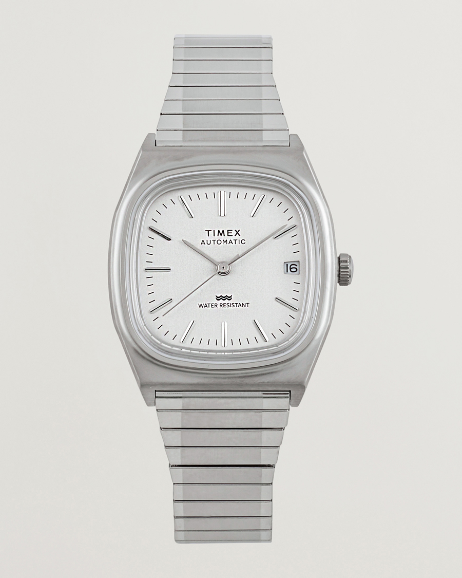 Timex 1983s Automatic Reissue 34mm White Dial