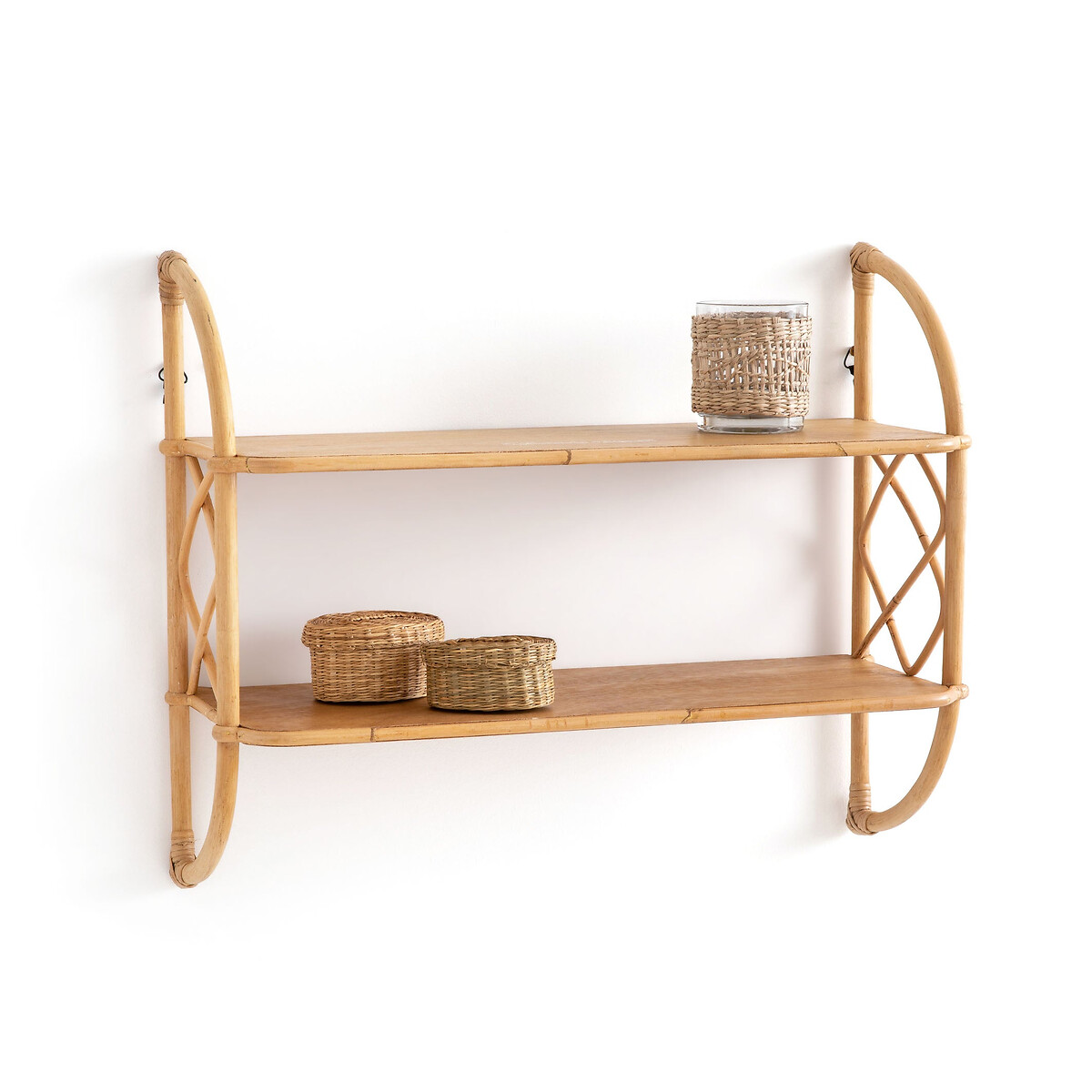 LA REDOUTE INTERIEURS<br>Prateleira dupla em rattan L60 cm, Malu