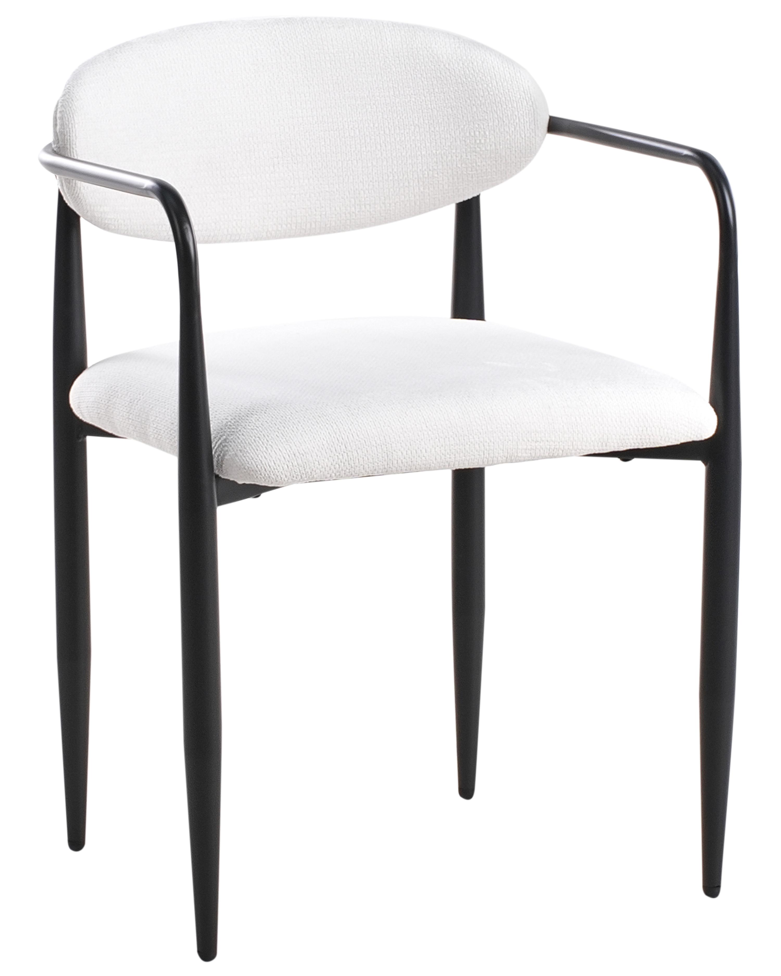 Set van 2 eetkamerstoelen TANEVIK Stof Gebroken wit