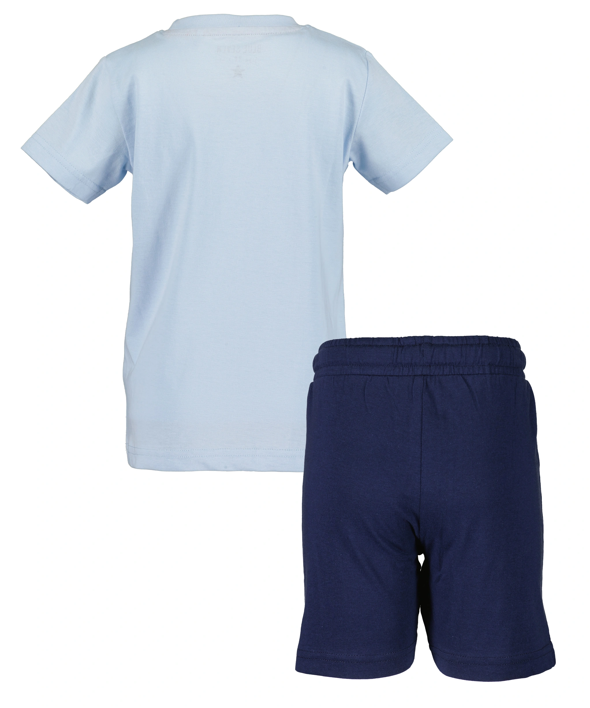 T-Shirt SNORKELING CRAB mit Bermudashorts in hellblau/blau