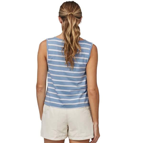 Débardeur PATAGONIA W'S REGENERATIVE ORGANIC CERTIFIED COTTON TANK SUNSET STRIPE SUNSET STRIPE: LIGHT PLUME GREY