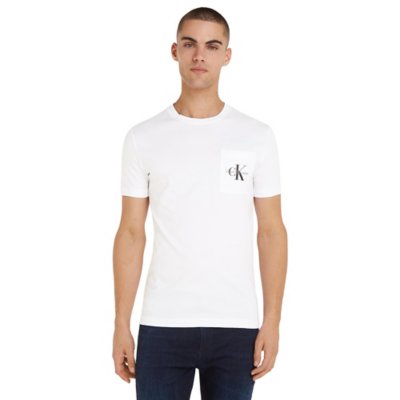 Tee-shirt à manches courtes homme Core Monogram Pocket Slim CALVIN KLEIN