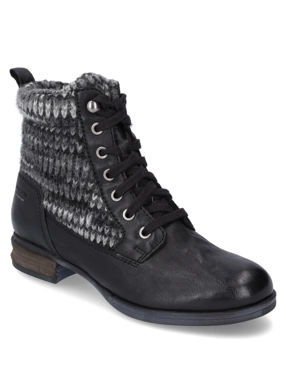 Stiefelette Sanja 17, schwarz-kombi