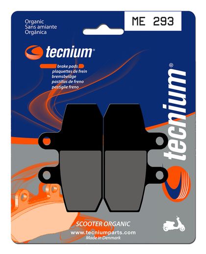 Plaquettes de freins Tecnium Scooter organique - ME293