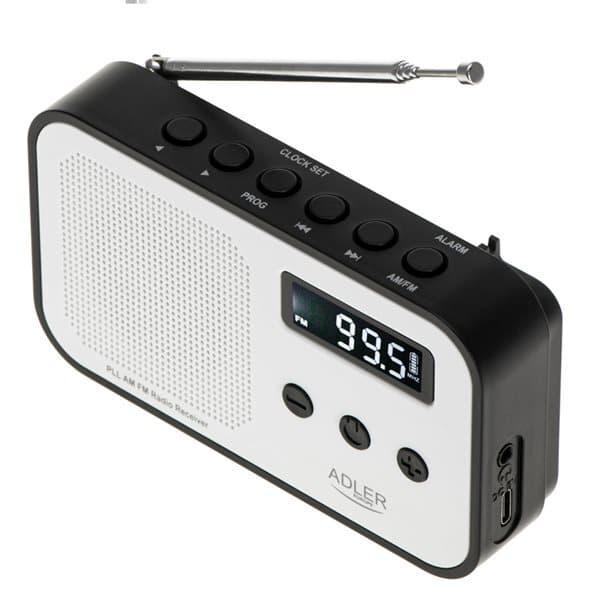 Adler FM-radio med PPL og LCD-display