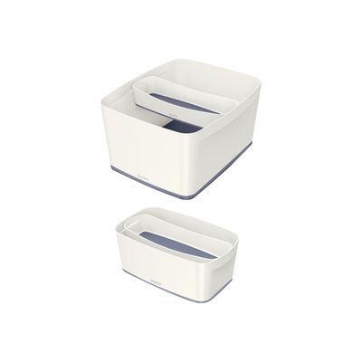 Leitz MyBox - Boîte de rangement format long - blanc/gris