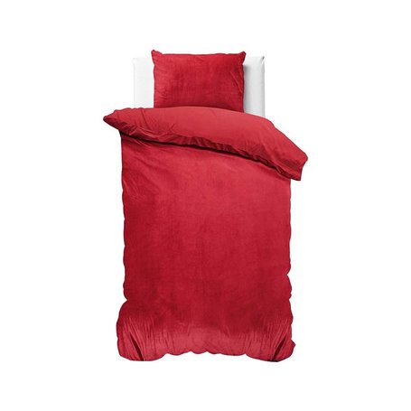 Dekbedovertrek Velvet Uni - Rood