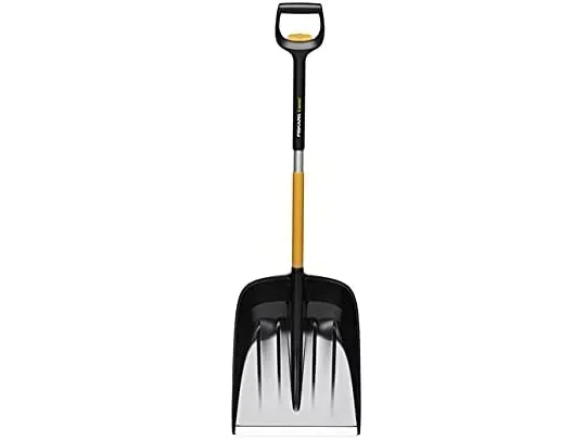 Fiskars 1057188, Sneskovl, Metal, Sort, Orange, Justerbar, Ergonomisk, Finland, 36,2 cm