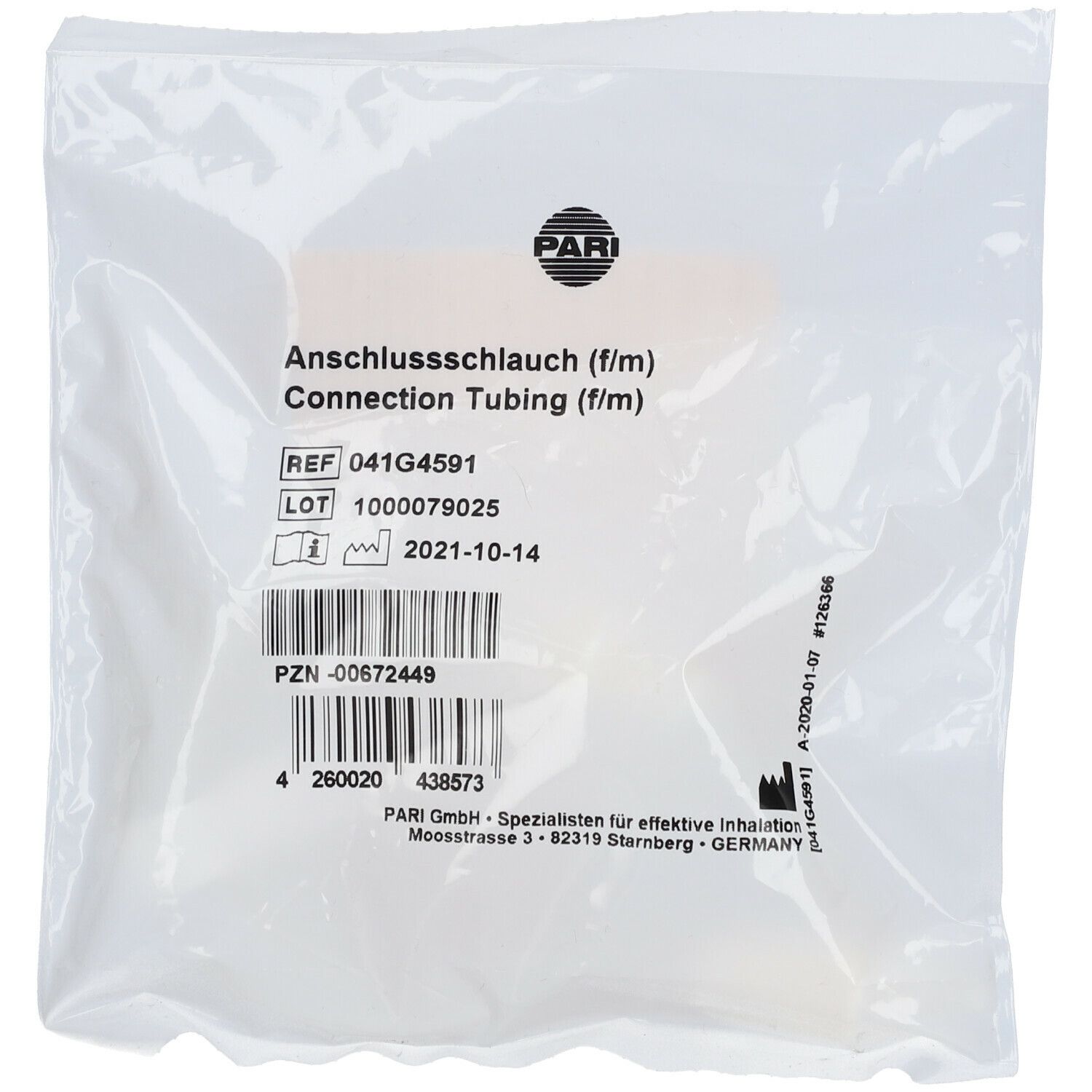 PARI Anschlussschlauch F / M