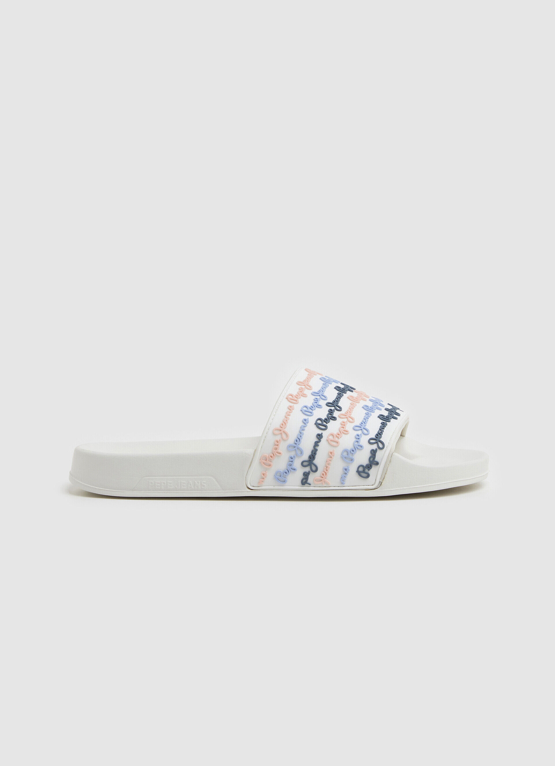 Conjunto de chinelos de praia - branco-creme