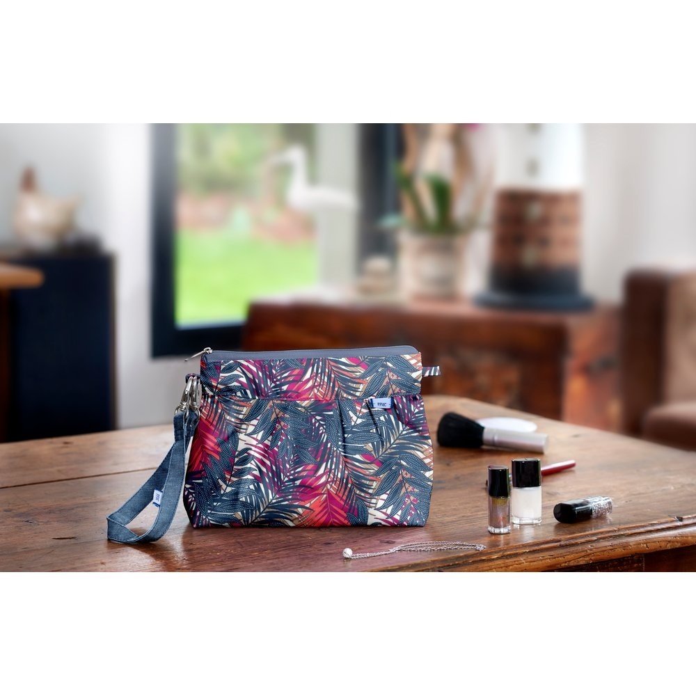Pochette Plissée Tropical Fire