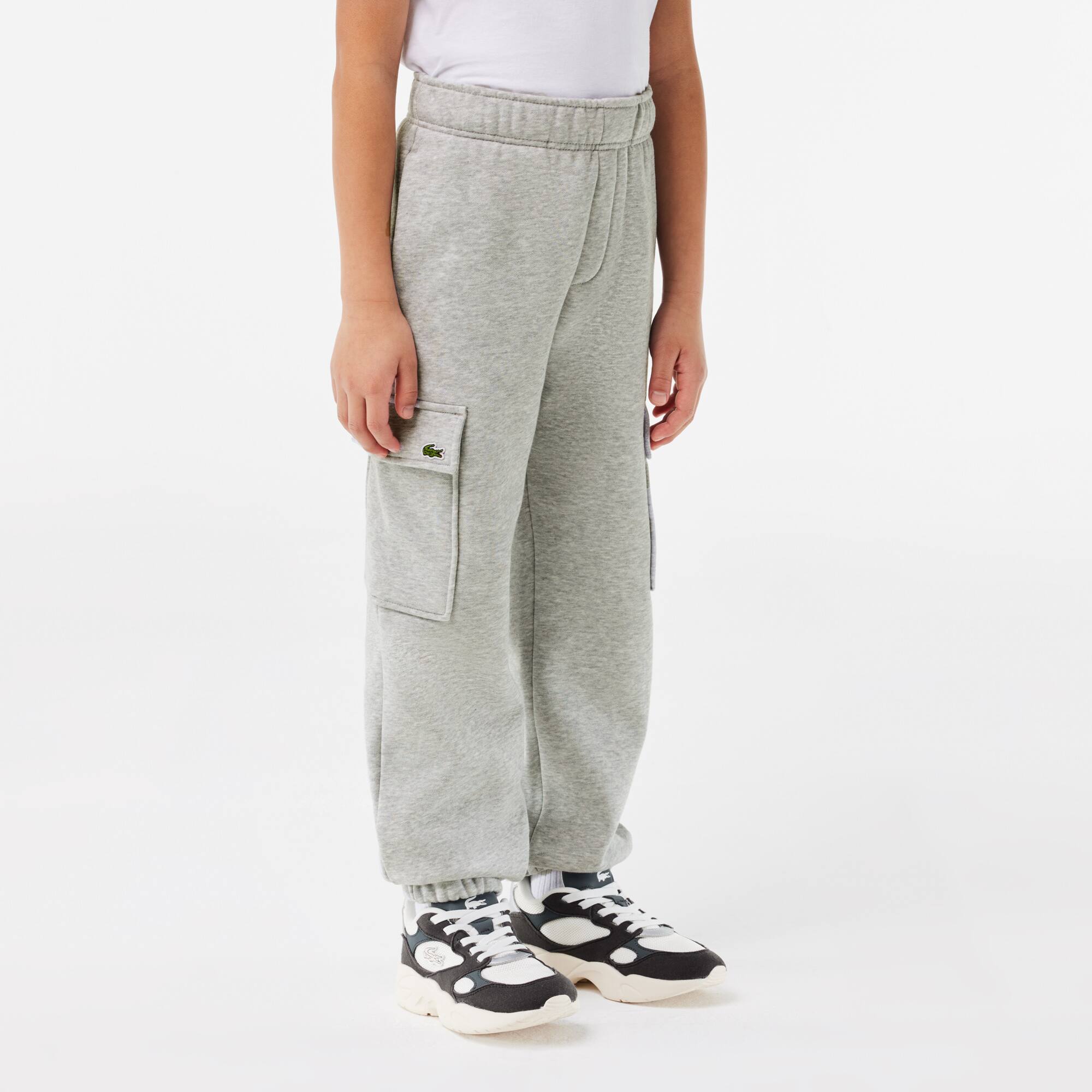 Cargo-Trainingshose aus Fleece Hosen - Grau - Lacoste - Jungen