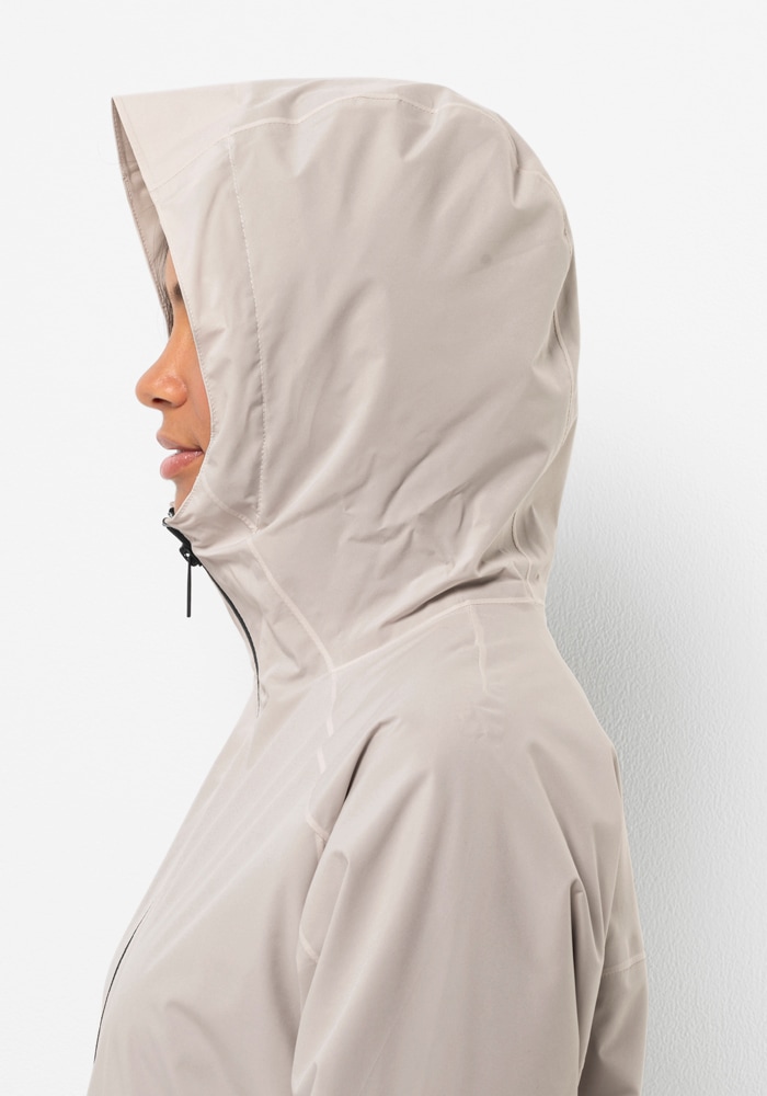Jack Wolfskin Funktionsjacke »MAINKAI LONG JKT W« mit Kapuze