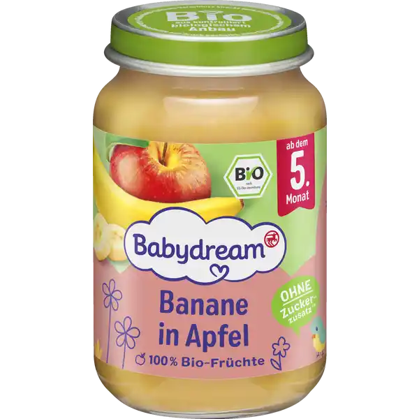 Bio Banane in Apfel ab dem 5. Monat