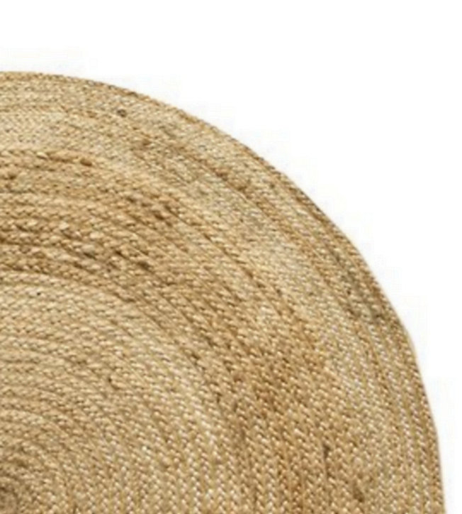 Tapis jute naturel Deko & Co ⌀120 cm