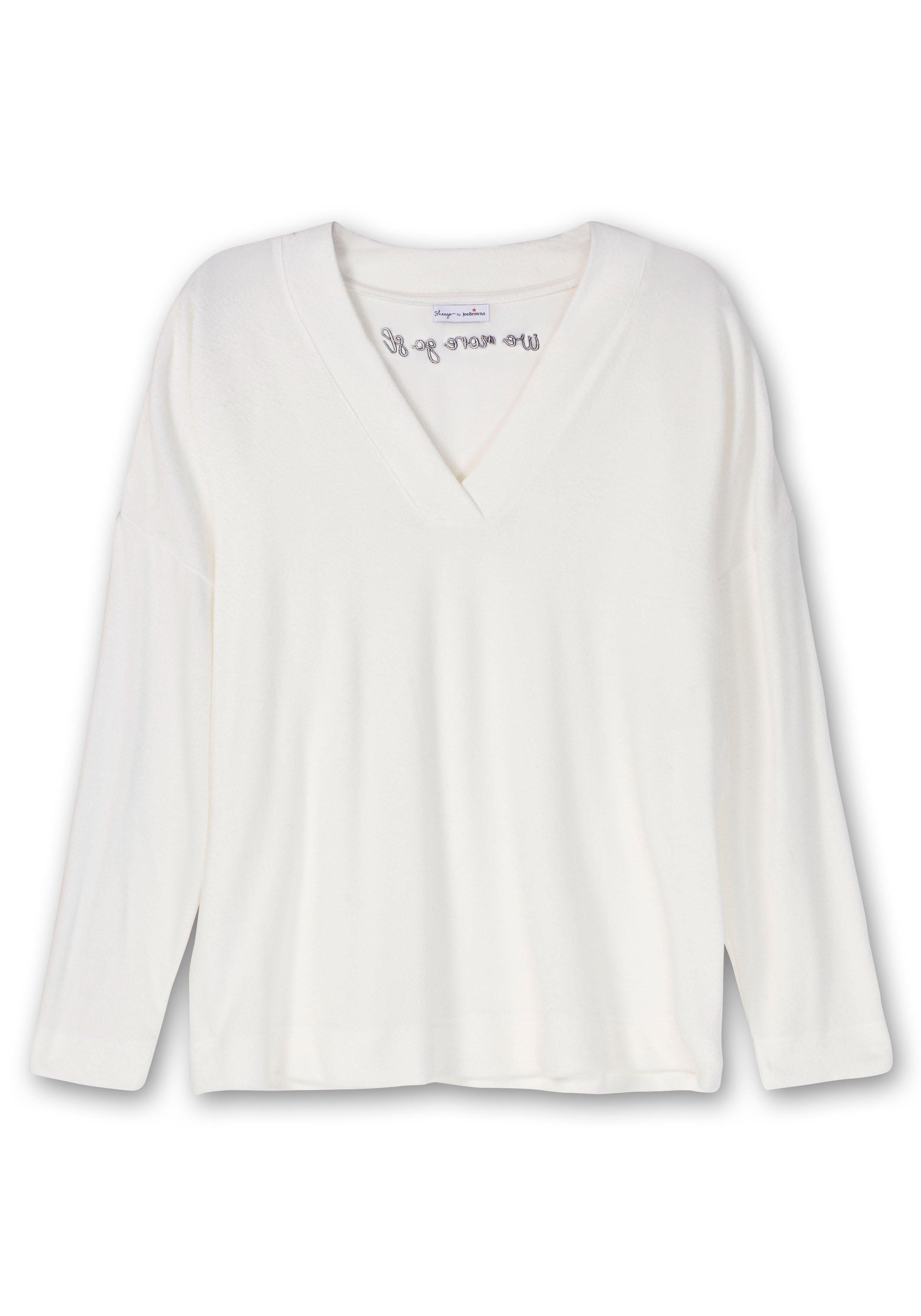 Oversize-Sweatshirt mit Stickerei hinten