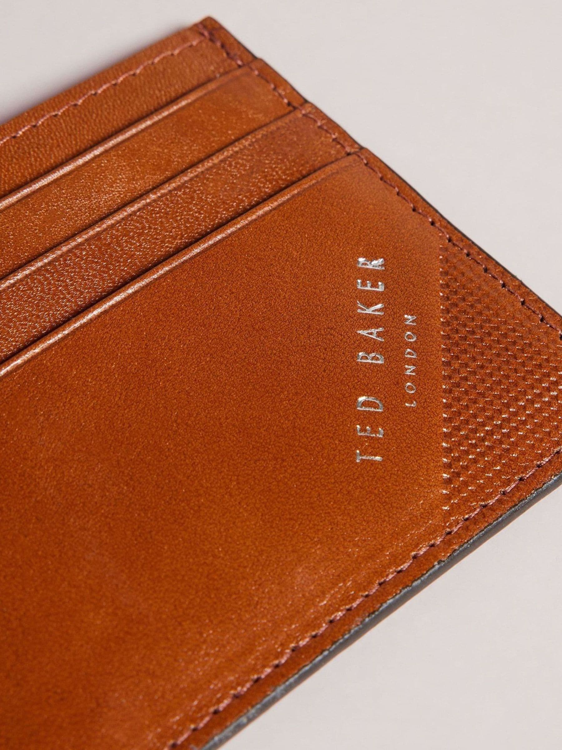 Ted Baker Raffle Embossed Corner Leather Card Holder
