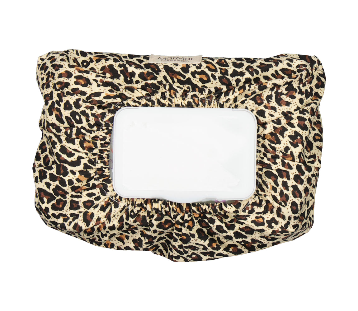 Wet Wipe Cover, Vådserviet cover - Brown Leo