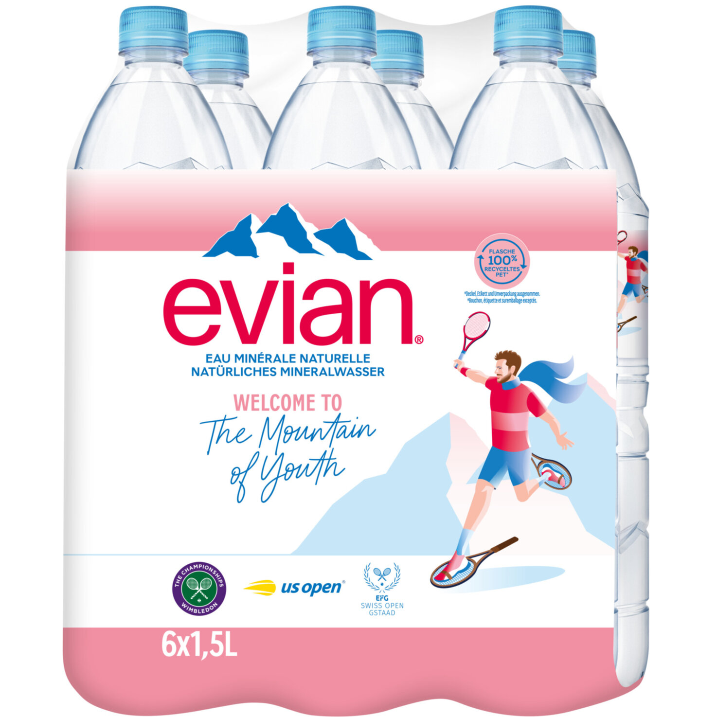 evian Mineralwasser ohne Kohlensäure 6x1,5l